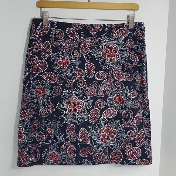 Talbots Floral Knee Length Pencil Skirt Size 6 NWOT - Picture 1 of 6